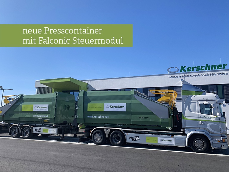 Neue Presscontainer mit Falconic-Steuermodul