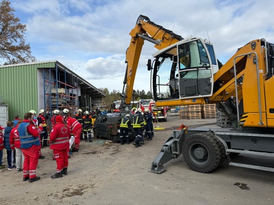 Feuerwehr-Großübung am Standort Mank Feuerwehr-Großübung am Standort Mank